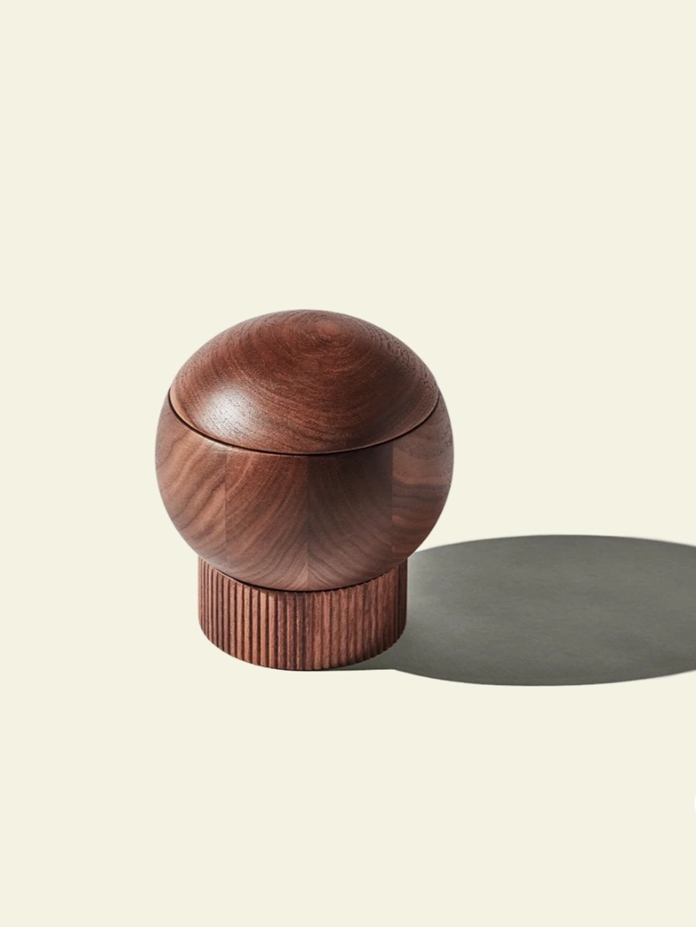 Material The Salt Sphere Walnut new in box $65 salt cellar